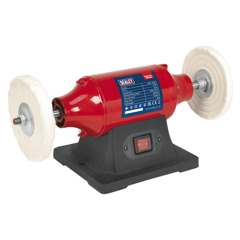 Sealey Polishers Ø150mm Bench Mounting Buffer/Polisher 370W/230V-BB1502 5051747967007 BB1502 - Buy Direct from Spare and Square