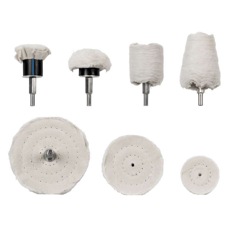 Sealey Polishing Wheel Set 8pc 5054630353215 BGPW08 - Buy Direct from Spare and Square