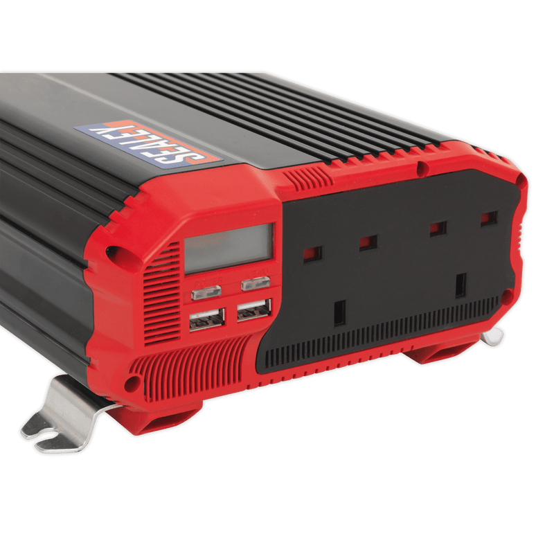 Sealey Power Inverters 1100W Power Inverter Modified Sine Wave 12V DC - 230V ~ 50Hz-PI1100 5054511142525 PI1100 - Buy Direct from Spare and Square