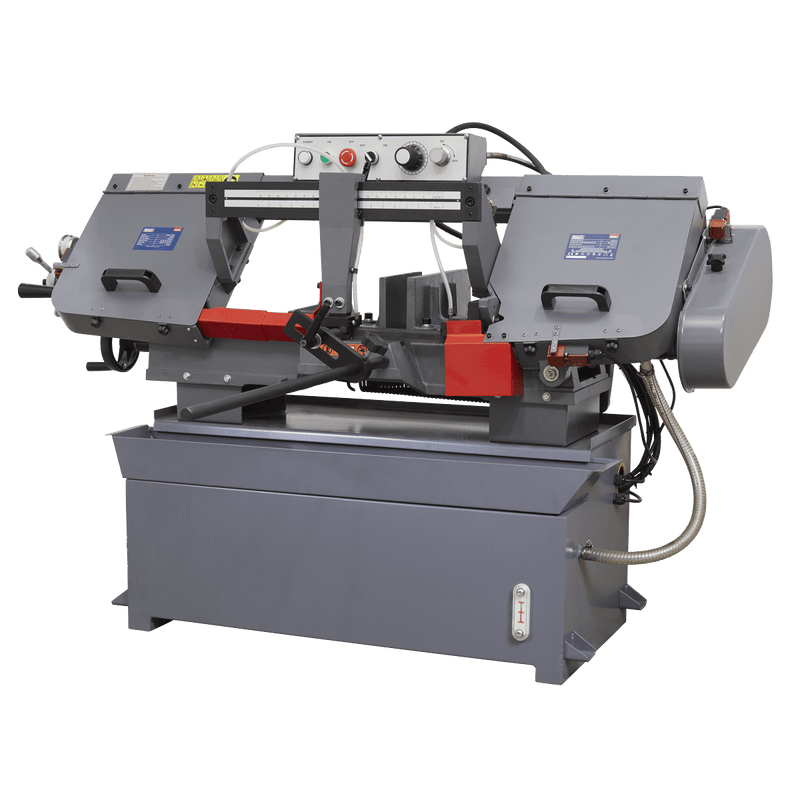 Sealey Power Saws 400mm Horizontal Bandsaw with Hydraulic Arm-SM353CE 5054511621808 SM353CE - Buy Direct from Spare and Square