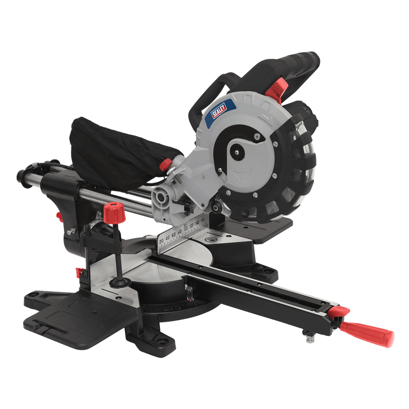 Sealey Power Saws Ø216mm Sliding Compound Mitre Saw-SMS216 5054511918939 SMS216 - Buy Direct from Spare and Square