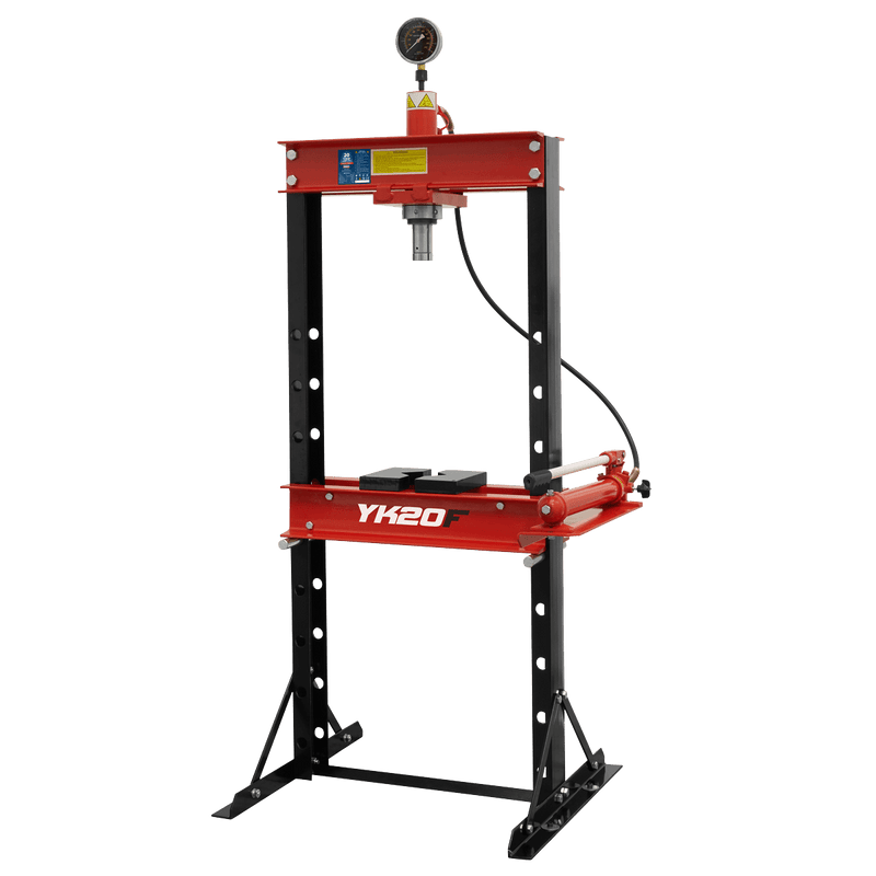 Sealey Presses 20 Tonne Professional Floor Type Hydraulic Press-YK20F 5054630193590 YK20F - Buy Direct from Spare and Square