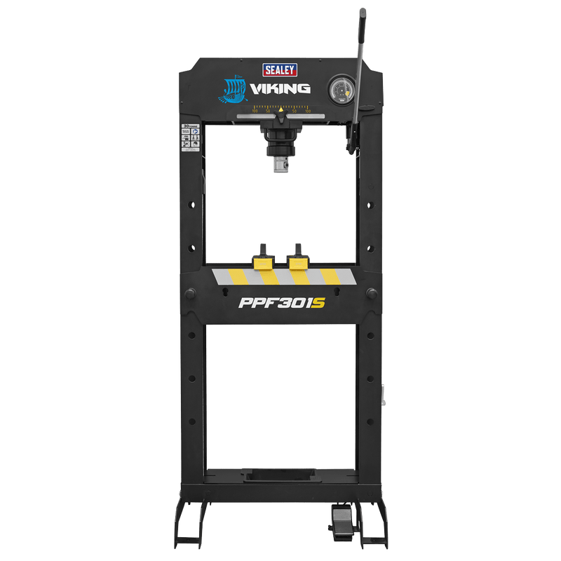 Sealey Presses 30 Tonne Viking Heavy-Duty Floor Type Air/Hydraulic Press-PPF301S 5054630135002 PPF301S - Buy Direct from Spare and Square