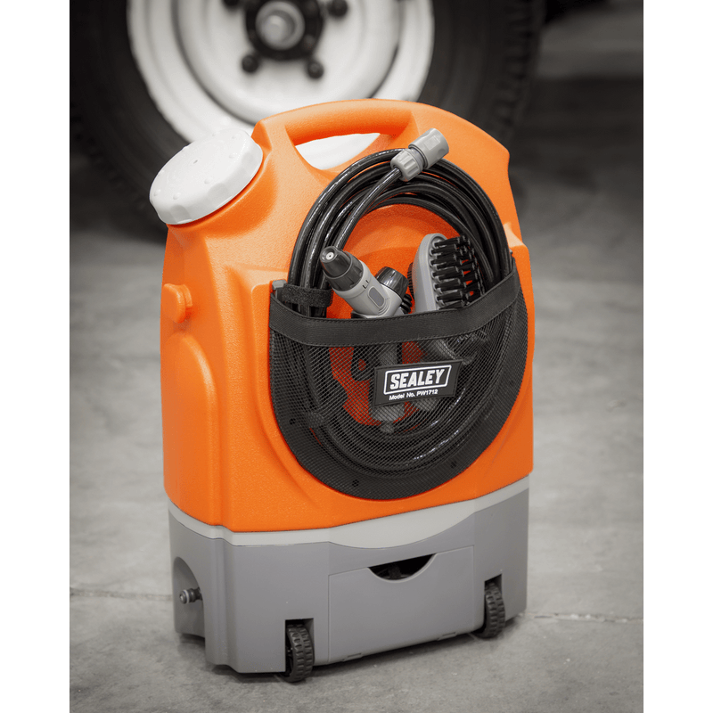 Sealey Pressure Washers 17L 12V Rechargeable Pressure Washer-PW1712 5051747809161 PW1712 - Buy Direct from Spare and Square