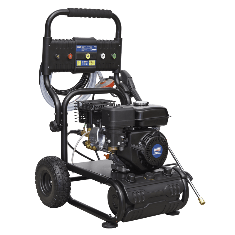 Sealey Pressure Washers 220bar Pressure Washer 540L/hr Self-Priming 6.5hp Petrol-PWM2500SP 5054511637496 PWM2500SP - Buy Direct from Spare and Square