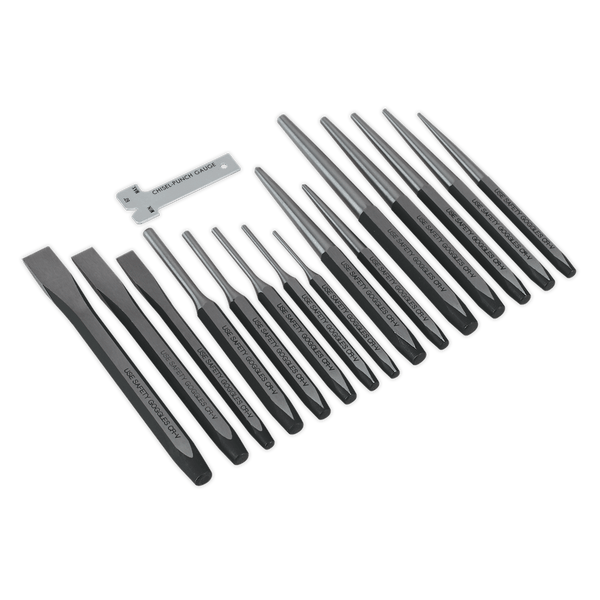 Sealey Punches & Chisels 16pc Punch & Chisel Set-AK9216 5024209625463 AK9216 - Buy Direct from Spare and Square