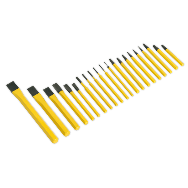 Sealey Punches & Chisels 21pc Punch & Chisel Set-S0805 5024209823654 S0805 - Buy Direct from Spare and Square