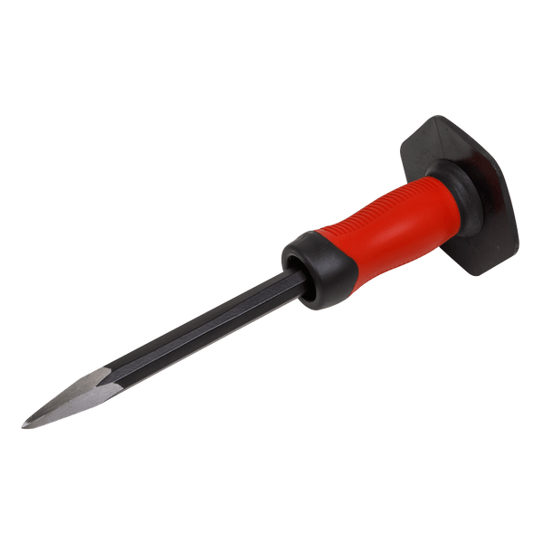 Sealey Punches & Chisels 300mm Point Chisel with Grip-PTC01G 5054511905762 PTC01G - Buy Direct from Spare and Square