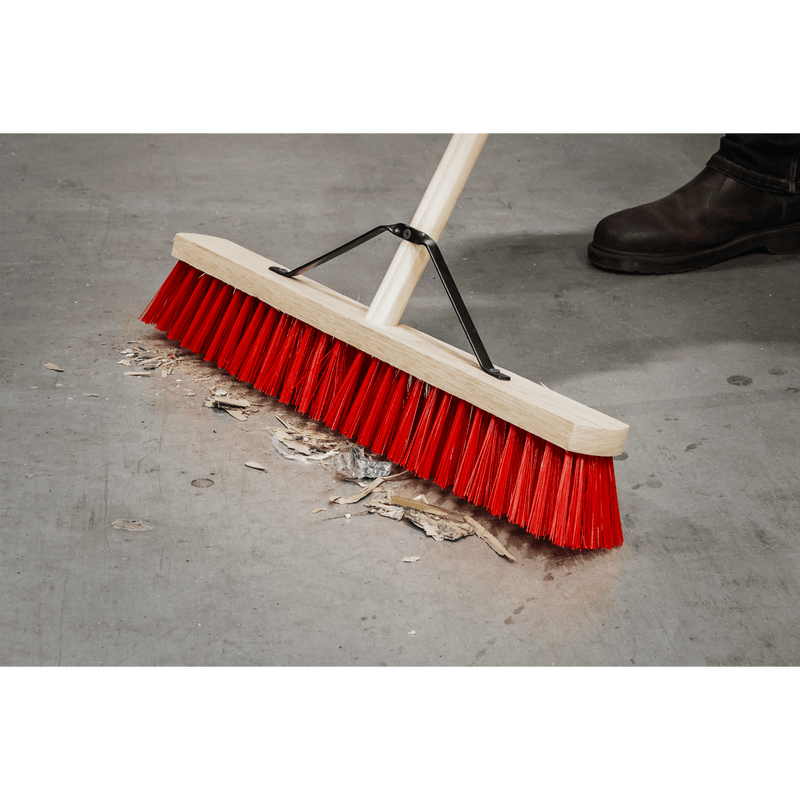 Sealey PVC Bristle Broom 24"(610mm) 5054630361661 BM16P - Buy Direct from Spare and Square