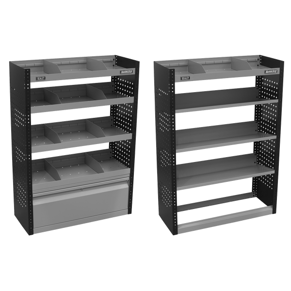 Sealey Racking 1.85m Modular Van Storage System 3-Piece Set-APMSVCOMBO3 5054630229398 APMSVCOMBO3 - Buy Direct from Spare and Square