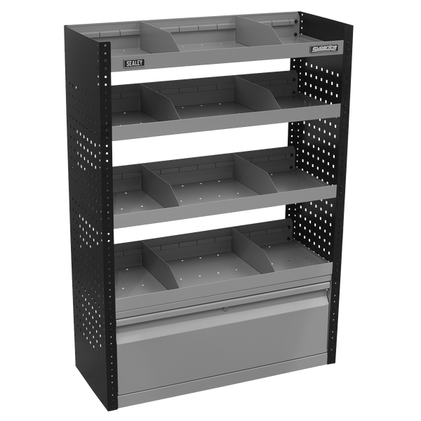 Sealey Racking Modular Flat Shelf Van Storage System-APMSVCOMBO1 5054630229374 APMSVCOMBO1 - Buy Direct from Spare and Square