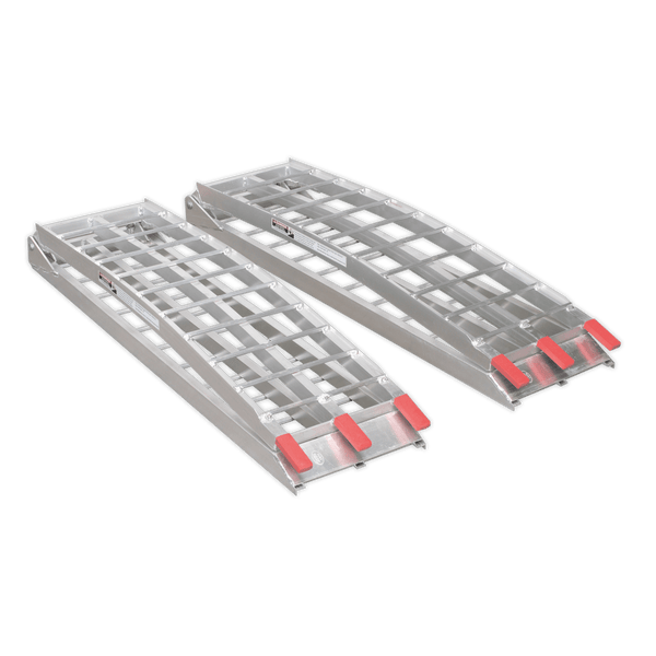 Sealey Ramps & Chocks 680kg Capacity per Pair Aluminium Loading Ramps-LR680 5051747397088 LR680 - Buy Direct from Spare and Square