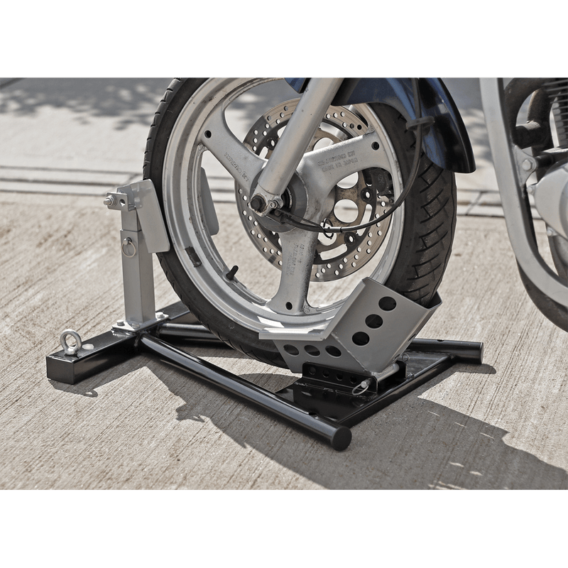 Sealey Ramps & Chocks Heavy-Duty Motorcycle Front Wheel Chock-FPS7 5054511491371 FPS7 - Buy Direct from Spare and Square