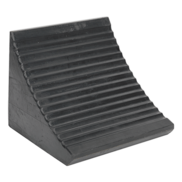 Sealey Ramps & Chocks Heavy-Duty Rubber Wheel Chock - Single-WC12 5051747706378 WC12 - Buy Direct from Spare and Square