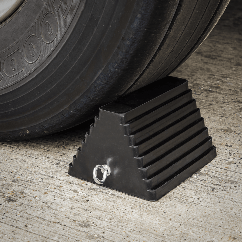 Sealey Ramps & Chocks Rubber Wheel Chock 3.8kg - Single-WC03 5024209916714 WC03 - Buy Direct from Spare and Square