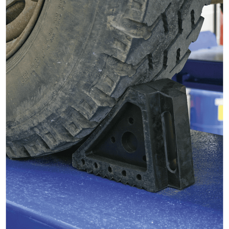 Sealey Ramps & Chocks Rubber Wheel Chocks - Pair-WC01 5054511344509 WC01 - Buy Direct from Spare and Square