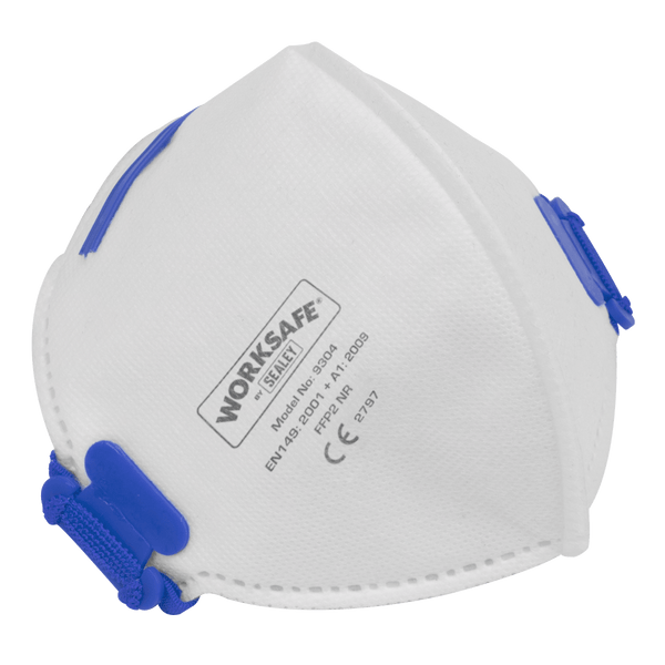 Sealey Respiratory Protection FFP2 Fold Flat Mask - Pack of 10-9304/10 5054511859669 9304/10 - Buy Direct from Spare and Square