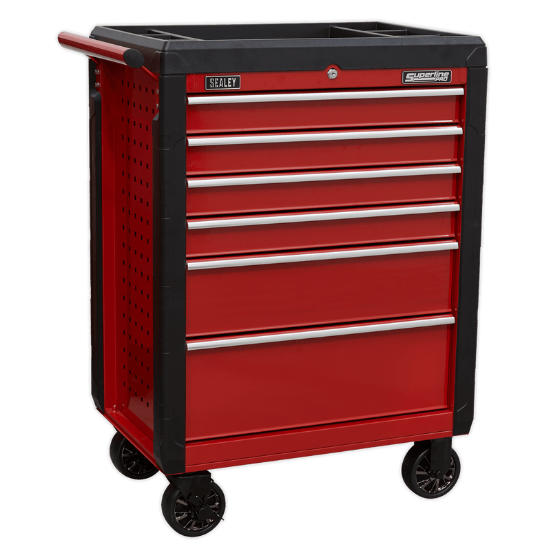 Sealey Rollcab 6 Drawer with Ball-Bearing Slides 5054511591347 AP3406 - Buy Direct from Spare and Square