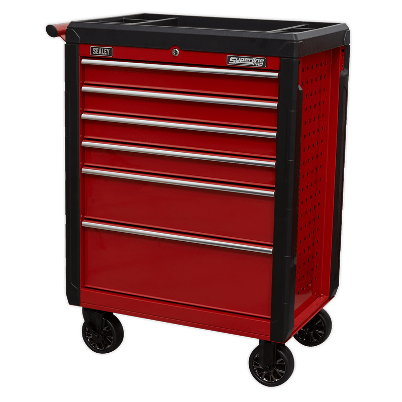 Sealey Rollcab 6 Drawer with Ball-Bearing Slides 5054511591347 AP3406 - Buy Direct from Spare and Square