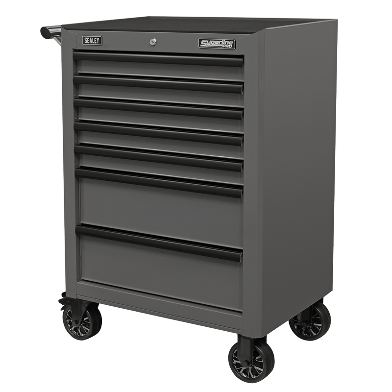 Sealey Rollcab 7 Drawer with Ball-Bearing Slides - Grey/Black 5054630302831 AP26479TG - Buy Direct from Spare and Square