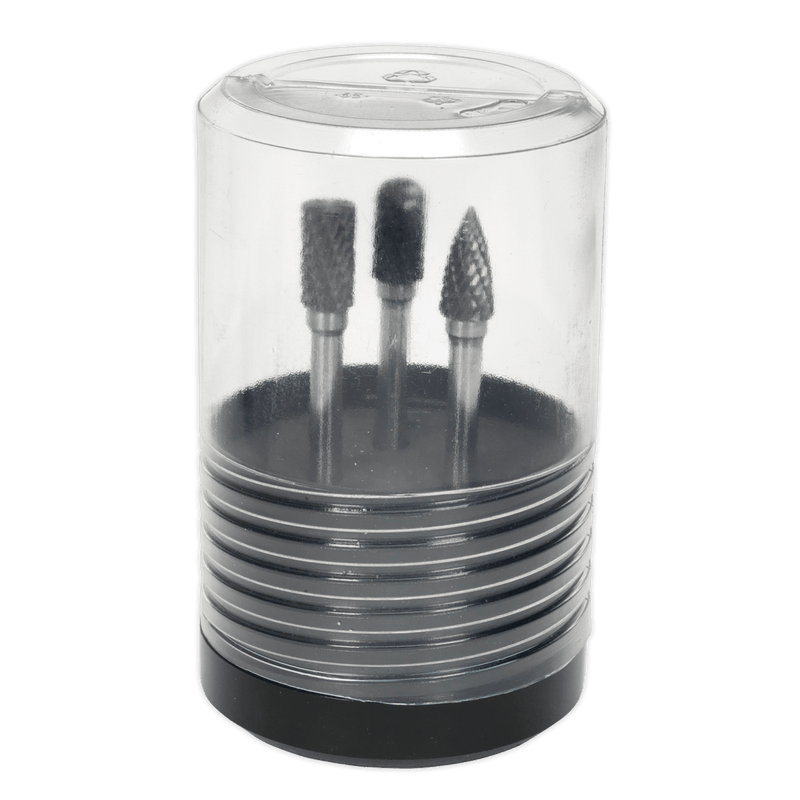 Sealey Rotary Burrs 3pc Tungsten Carbide Rotary Burr Set-SDBK3 5051747999817 SDBK3 - Buy Direct from Spare and Square