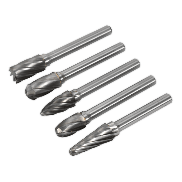 Sealey Rotary Burrs 5pc Tungsten Carbide Rotary Burr Set Ripper/Coarse-SDBCK5 5054511045406 SDBCK5 - Buy Direct from Spare and Square