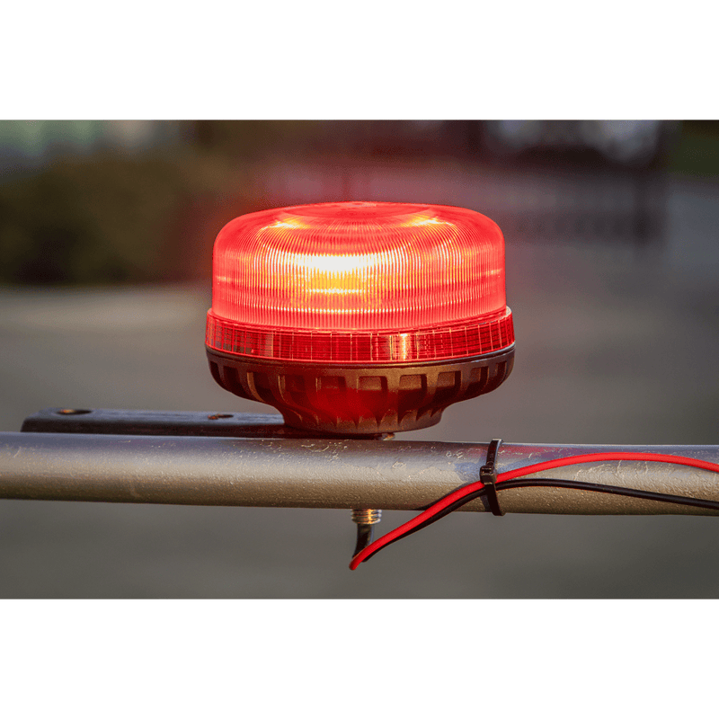 Sealey Rotating Amber Beacons 12V/24V SMD LED Warning Beacon with 12mm Bolt Fixing - Red-WB951LEDR 5054630047053 WB951LEDR - Buy Direct from Spare and Square