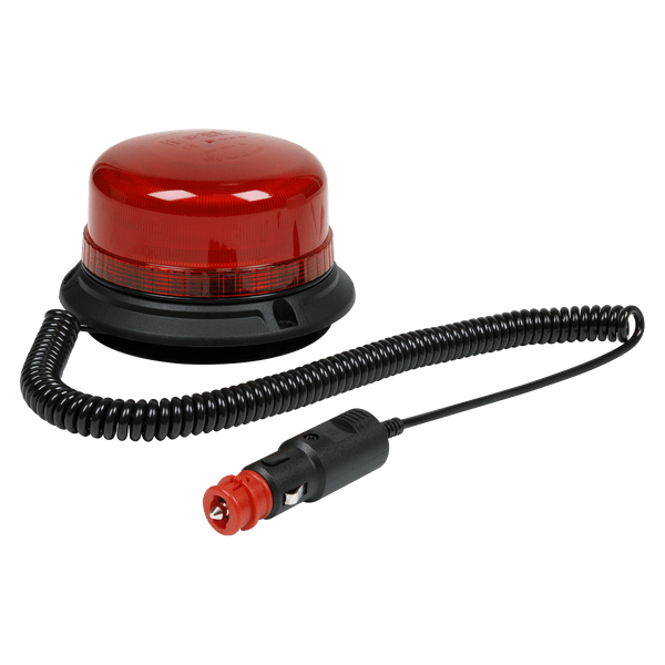 Sealey Rotating Amber Beacons 12V/24V SMD LED Warning Beacon with Magnetic Fixing - Red-WB954LEDR 5054630047077 WB954LEDR - Buy Direct from Spare and Square