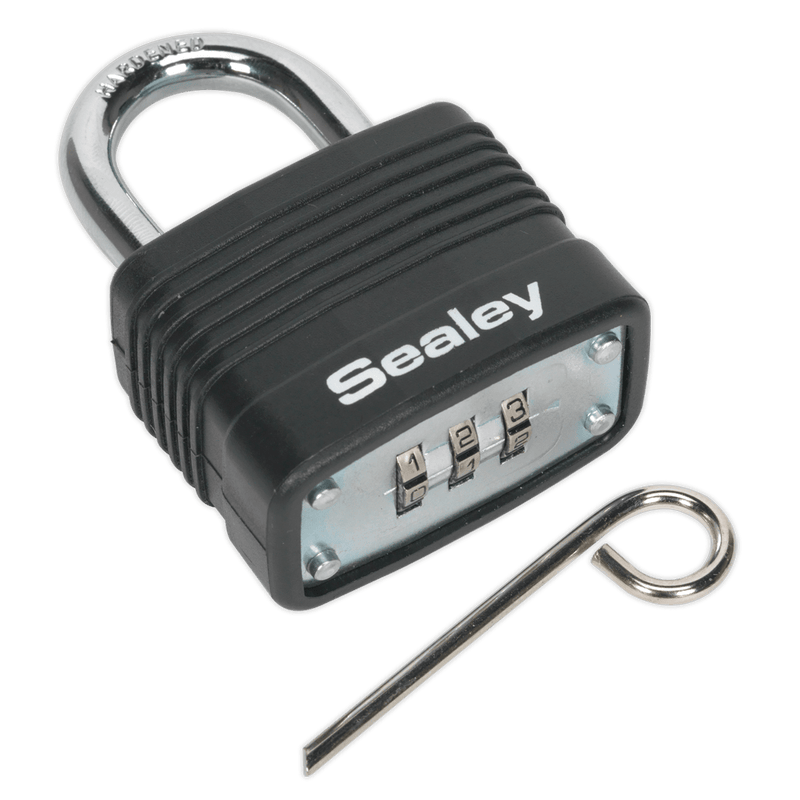 Sealey Safes & Security 40mm Steel Body Combination Padlock-PL301C 5051747766624 PL301C - Buy Direct from Spare and Square