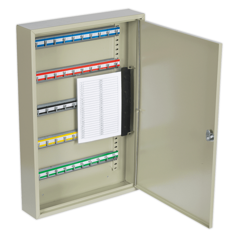 Sealey Safes & Security Key Cabinet 50 Key Capacity-SKC50 5024209813853 SKC50 - Buy Direct from Spare and Square