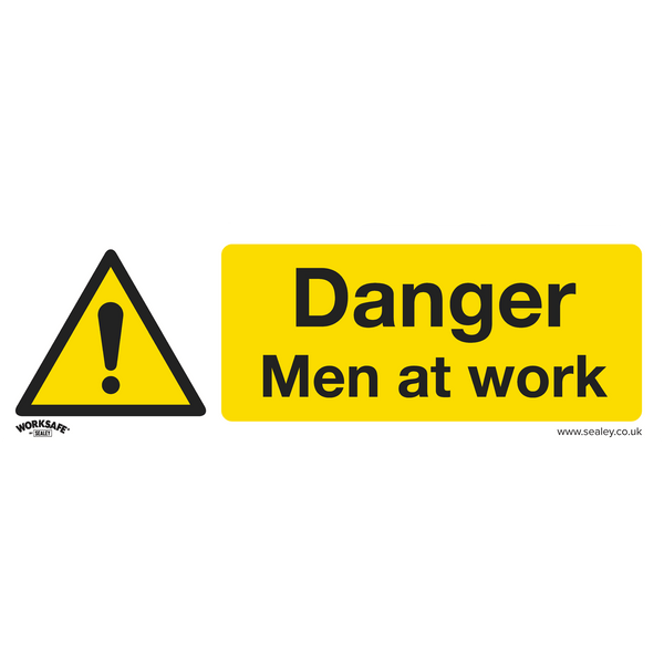 Sealey Safety Signs Danger Men At Work - Warning Safety Sign - Rigid Plastic - Pack of 10-SS46P10 5054630001581 SS46P10 - Buy Direct from Spare and Square