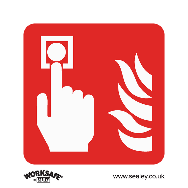 Sealey Safety Signs Fire Alarm Symbol - Safe Conditions Safety Sign - Rigid Plastic - Pack of 10-SS31P10 5054630001482 SS31P10 - Buy Direct from Spare and Square