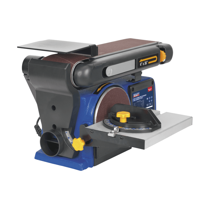 Sealey Sanders 915 x 100mm Belt/Ø150mm Disc Sander 370W-SM914 5051747727434 SM914 - Buy Direct from Spare and Square