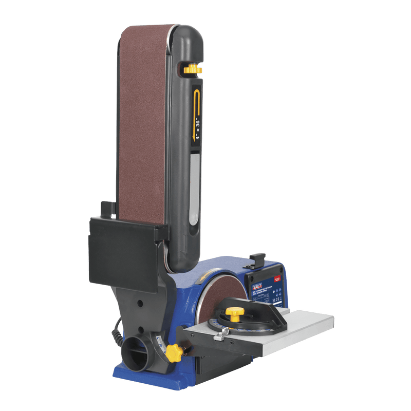 Sealey Sanders 915 x 100mm Belt/Ø150mm Disc Sander 370W-SM914 5051747727434 SM914 - Buy Direct from Spare and Square