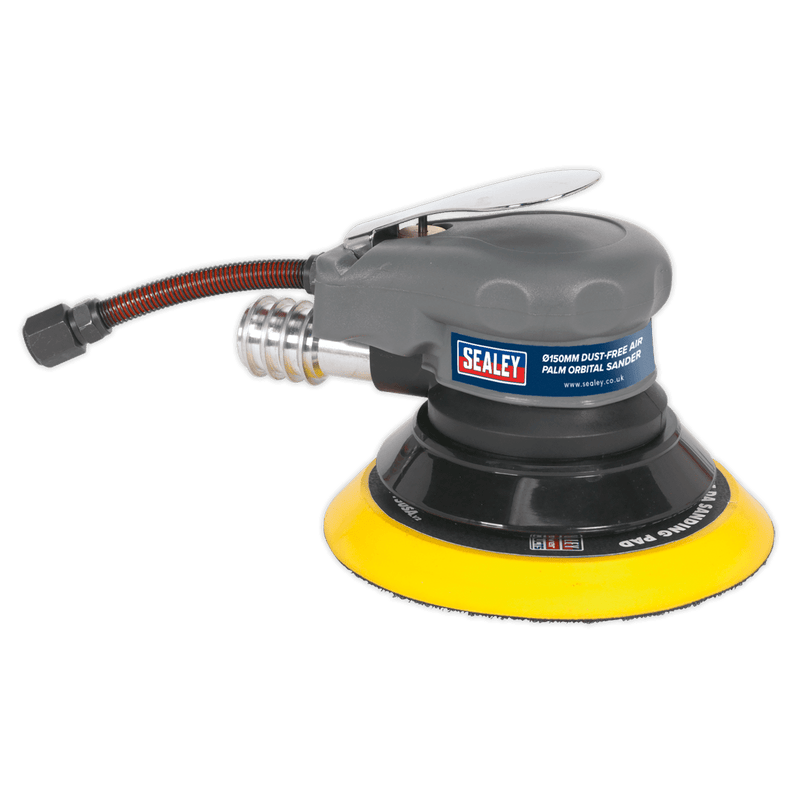 Sealey Sanders Ø150mm Dust-Free Air Palm Orbital Sander-SA09 5051747783478 SA09 - Buy Direct from Spare and Square