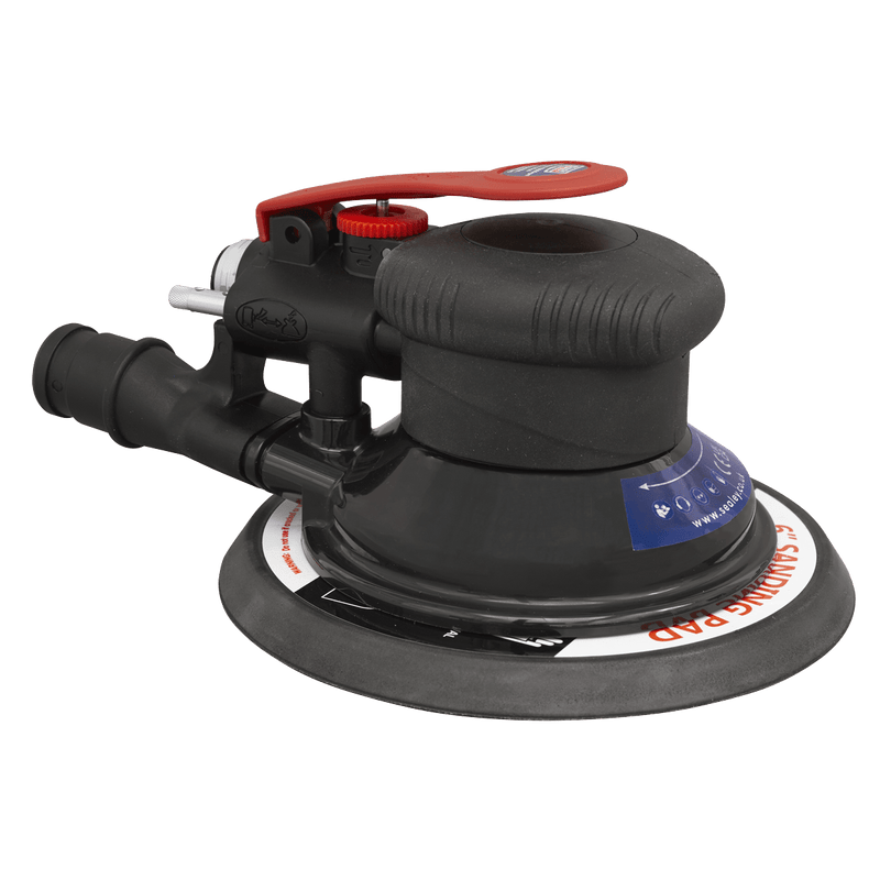 Sealey Sanders Ø150mm Dust-Free Air Palm Orbital Sander-SA801 5024209547079 SA801 - Buy Direct from Spare and Square