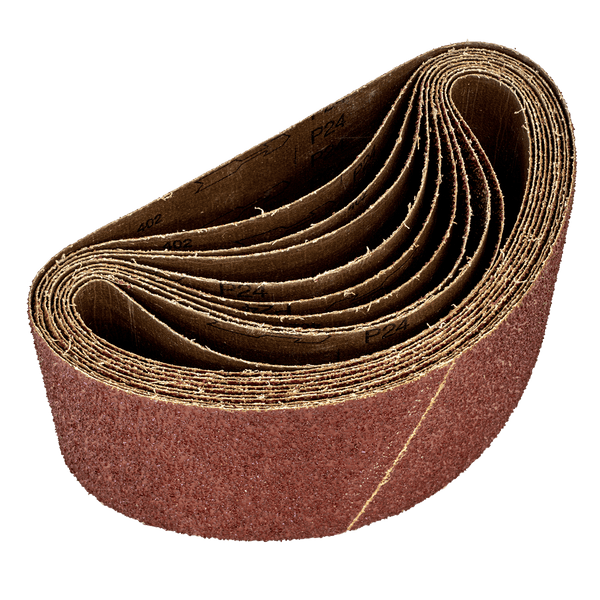 Sealey Sanding Belts 100 x 620mm Sanding Belt 24Grit - Pack of 5-WSB62245 5054630019456 WSB62245 - Buy Direct from Spare and Square