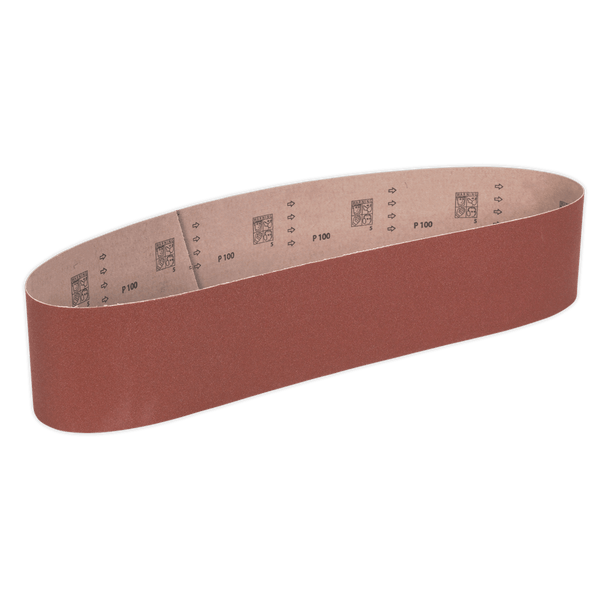 Sealey Sanding Belts 100Grit 100 x 1220mm Sanding Belt-SB0013 5054511270334 SB0013 - Buy Direct from Spare and Square