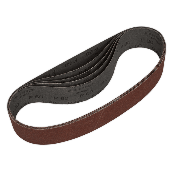 Sealey Sanding Belts 60Grit 50 x 686mm Sanding Belt - Pack of 5-SB006 5054511270204 SB006 - Buy Direct from Spare and Square