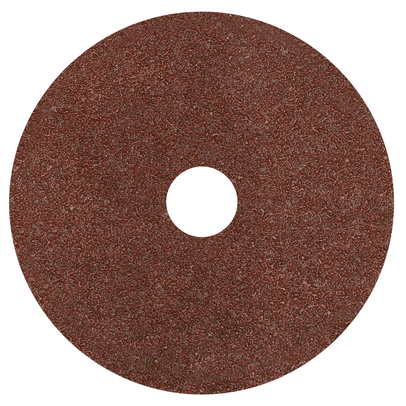 Sealey Sanding Discs Ø125mm Fibre Backed Disc 24Grit - Pack of 25-WSD524 5055257206151 WSD524 - Buy Direct from Spare and Square