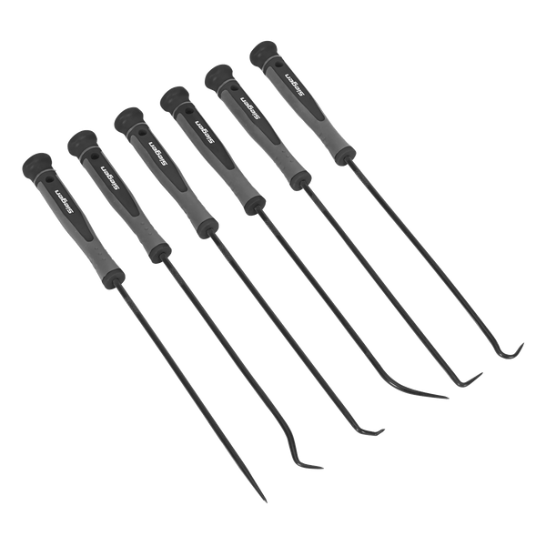 Sealey Scrapers & Hooks 6pc Extra-Long Pick & Hook Set-S01104 5054511070460 S01104 - Buy Direct from Spare and Square
