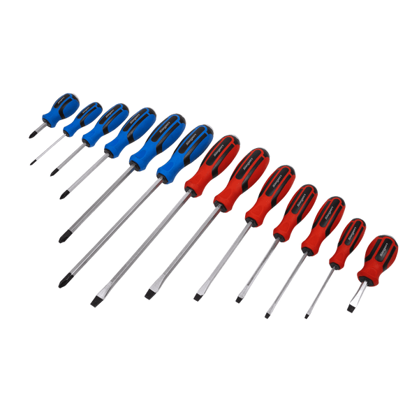 Sealey Screwdrivers 13pc Hammer-Thru Screwdriver Set-S0754 5054511793079 S0754 - Buy Direct from Spare and Square
