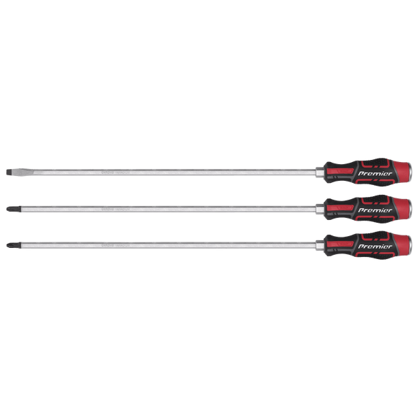 Sealey Screwdrivers 3pc 450mm Extra-Long Hammer-Thru Screwdriver Set-AK4942 5054630101571 AK4942 - Buy Direct from Spare and Square