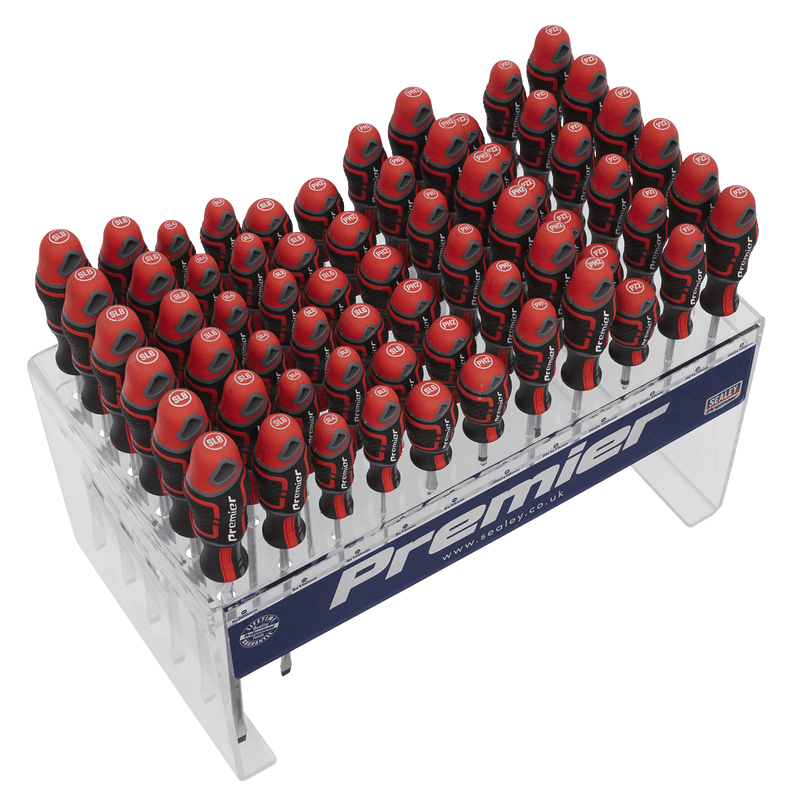 Sealey Screwdrivers 66pc Countertop Display GripMAX® Individual Screwdrivers-AK4369DS 5054511708738 AK4369DS - Buy Direct from Spare and Square