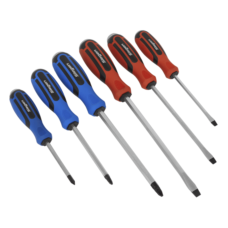 Sealey Screwdrivers 6pc Hammer-Thru Screwdriver Set-S0753 5054511966329 S0753 - Buy Direct from Spare and Square