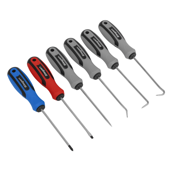 Sealey Screwdrivers 6pc Mini Pick & Screwdriver Set-S0774 5054511791983 S0774 - Buy Direct from Spare and Square