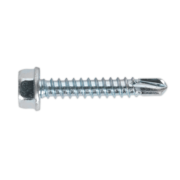 Sealey Screws & Fixings 4.2 x 25mm Zinc Plated Self-Drilling Hex Head Screw - Pack of 100-SDHX4225 5054511038132 SDHX4225 - Buy Direct from Spare and Square