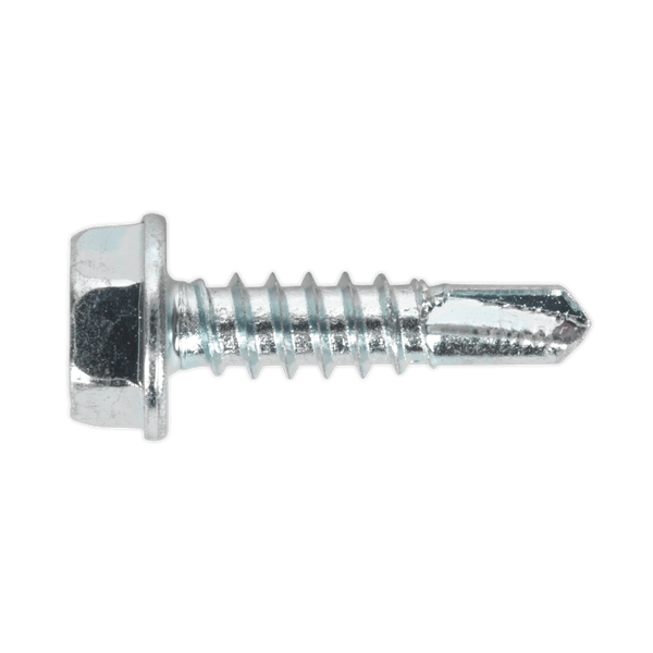 Sealey Screws & Fixings 4.8 x 19mm Zinc Plated Self-Drilling Hex Head Screw - Pack of 100-SDHX4819 5054511038033 SDHX4819 - Buy Direct from Spare and Square
