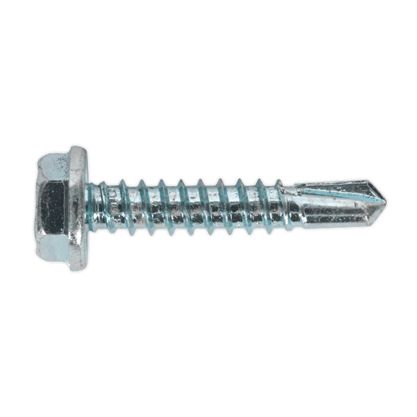 Sealey Screws & Fixings 4.8 x 25mm Zinc Plated Self-Drilling Hex Head Screw - Pack of 100-SDHX4825 5054511038040 SDHX4825 - Buy Direct from Spare and Square
