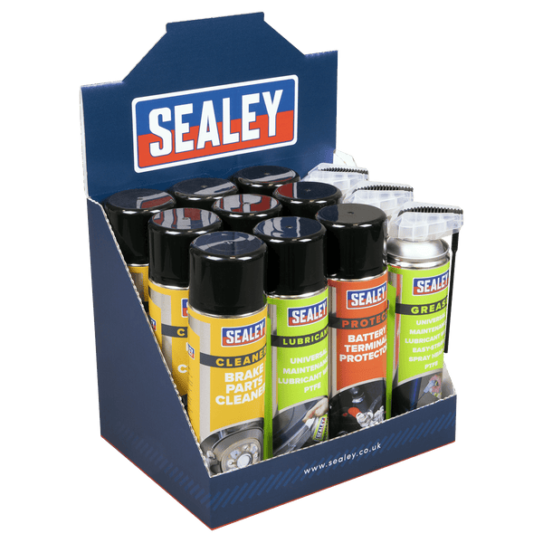 Sealey SCS Aerosol Display Box Only 12pc Capacity 5054511172478 SCSDB12 - Buy Direct from Spare and Square